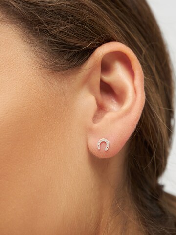 Lulu Copenhagen - Pendientes 'LUCK' en plata