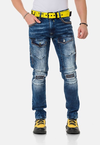 CIPO & BAXX Regular Jeans in Blauw: voorkant