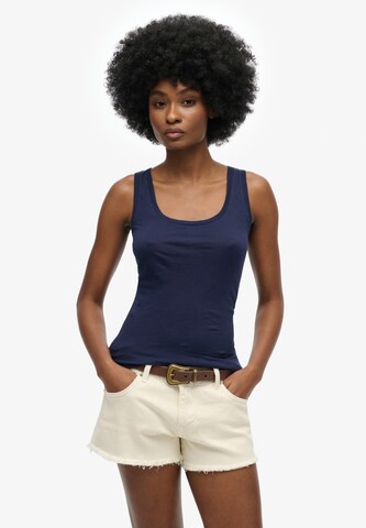 Haut Superdry en bleu : devant