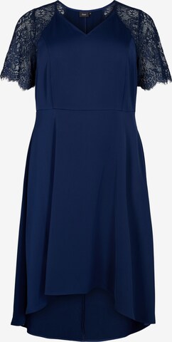 Zizzi Cocktailjurk in Blauw: voorkant