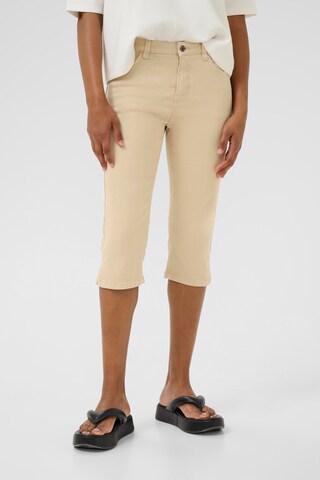 Kaffe Slim fit Jeans 'Zelina' in Grey: front