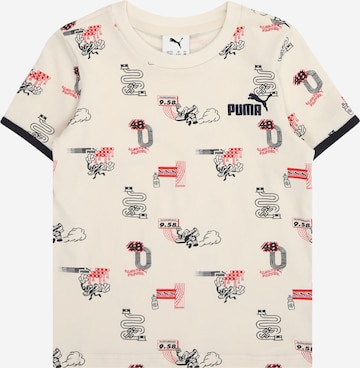 PUMA Shirt 'Little Runners' in Beige: front