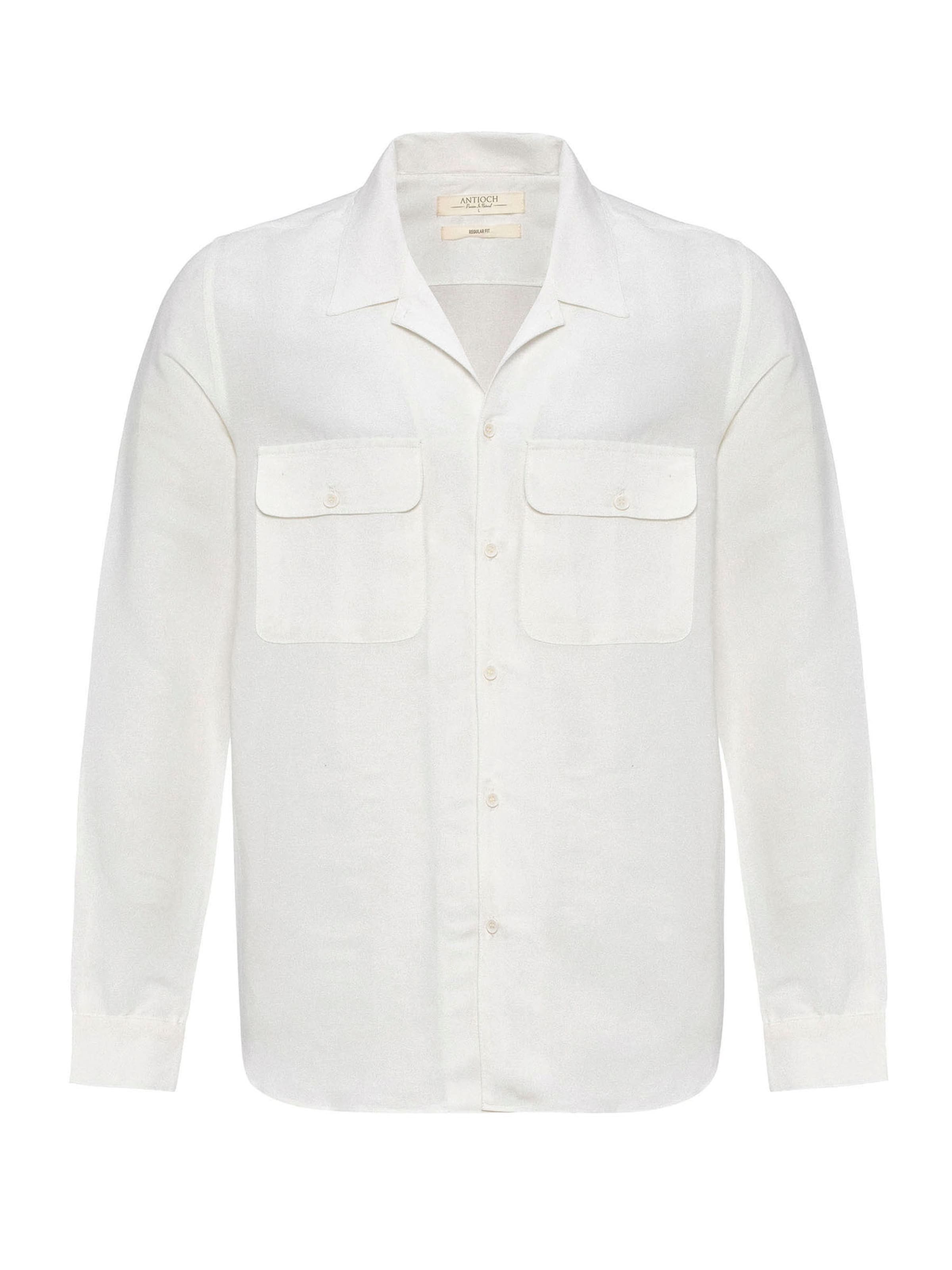 Antioch Классический крой Рубашка в Белый: спереди