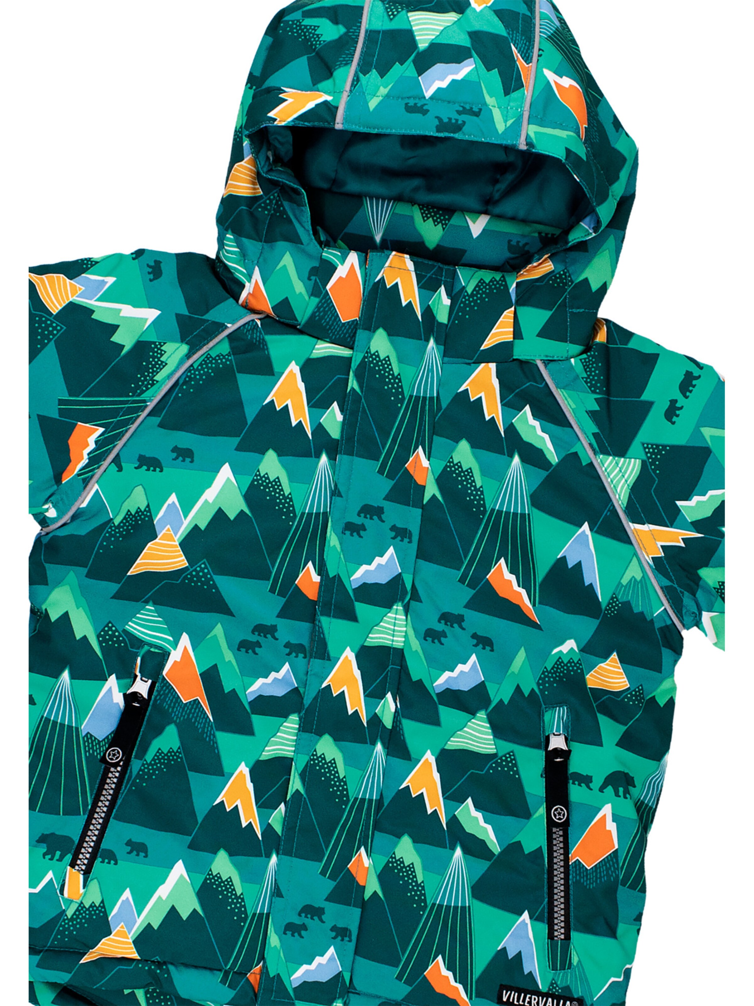 Villervalla Winter Jacket ' Mountain ' in Green