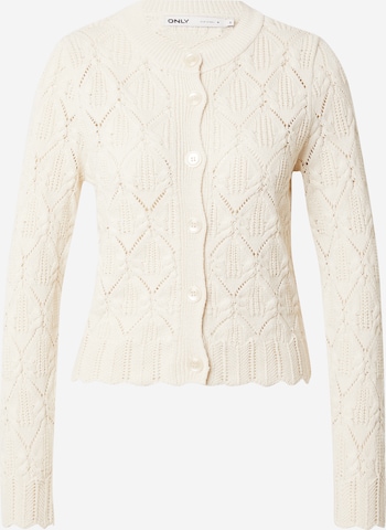 ONLY Knit Cardigan 'VIVA LIFE' in Beige: front