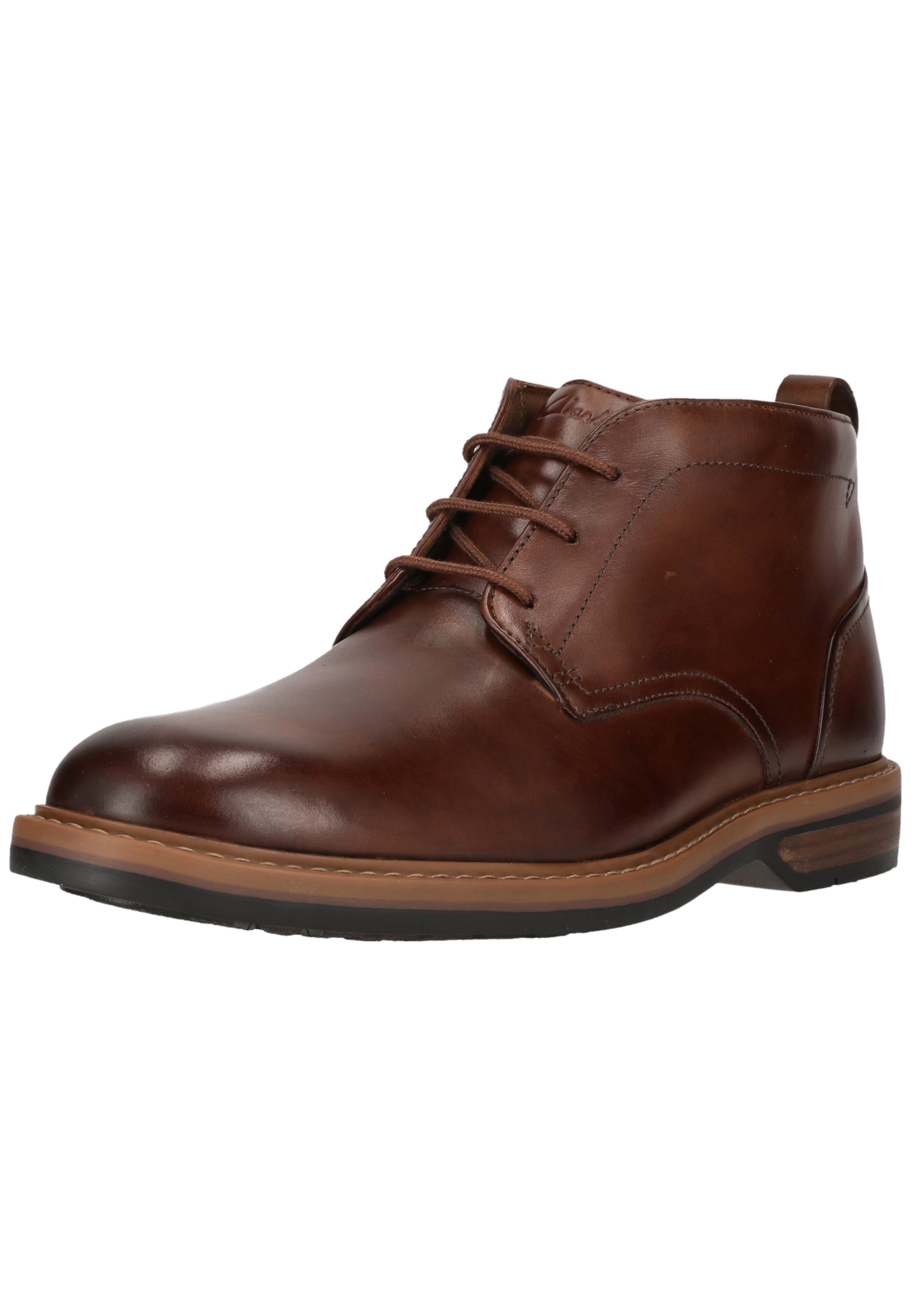 CLARKS Lace-Up Shoes 'Aldwin Chukka' in Brown: front