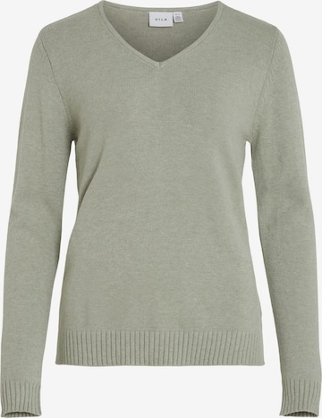 VILA Sweater 'VIRIL' in Green: front