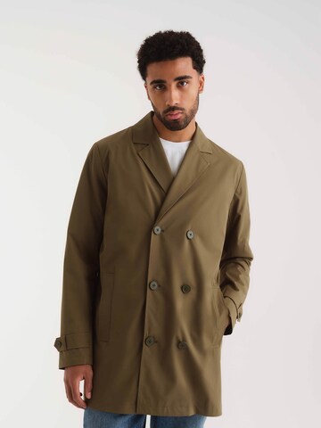 ABOUT YOU x Kevin Trapp Between-Seasons Coat 'Rafael' in Green: front