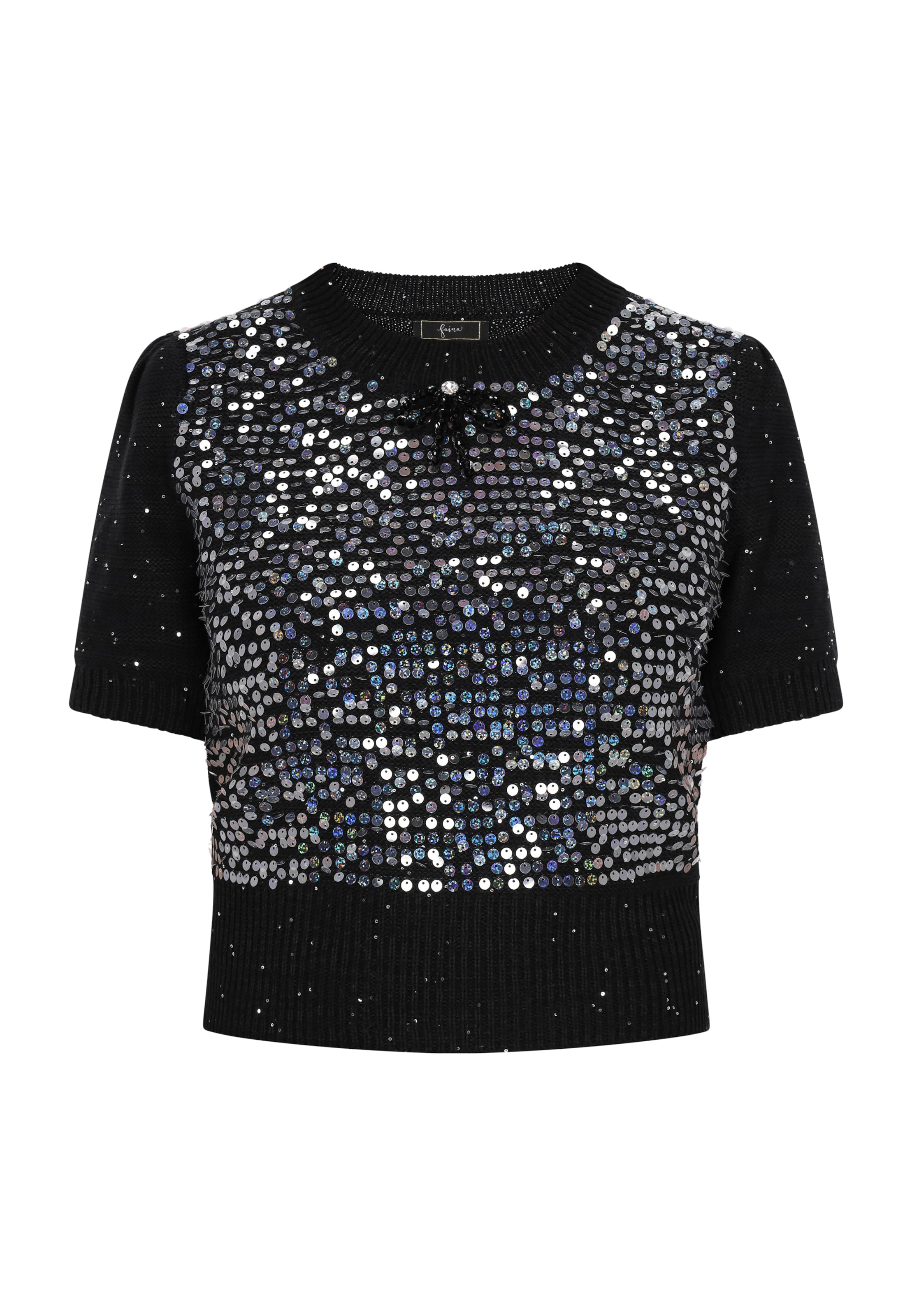 faina Trui 'Fashion Look' in Zwart: voorkant