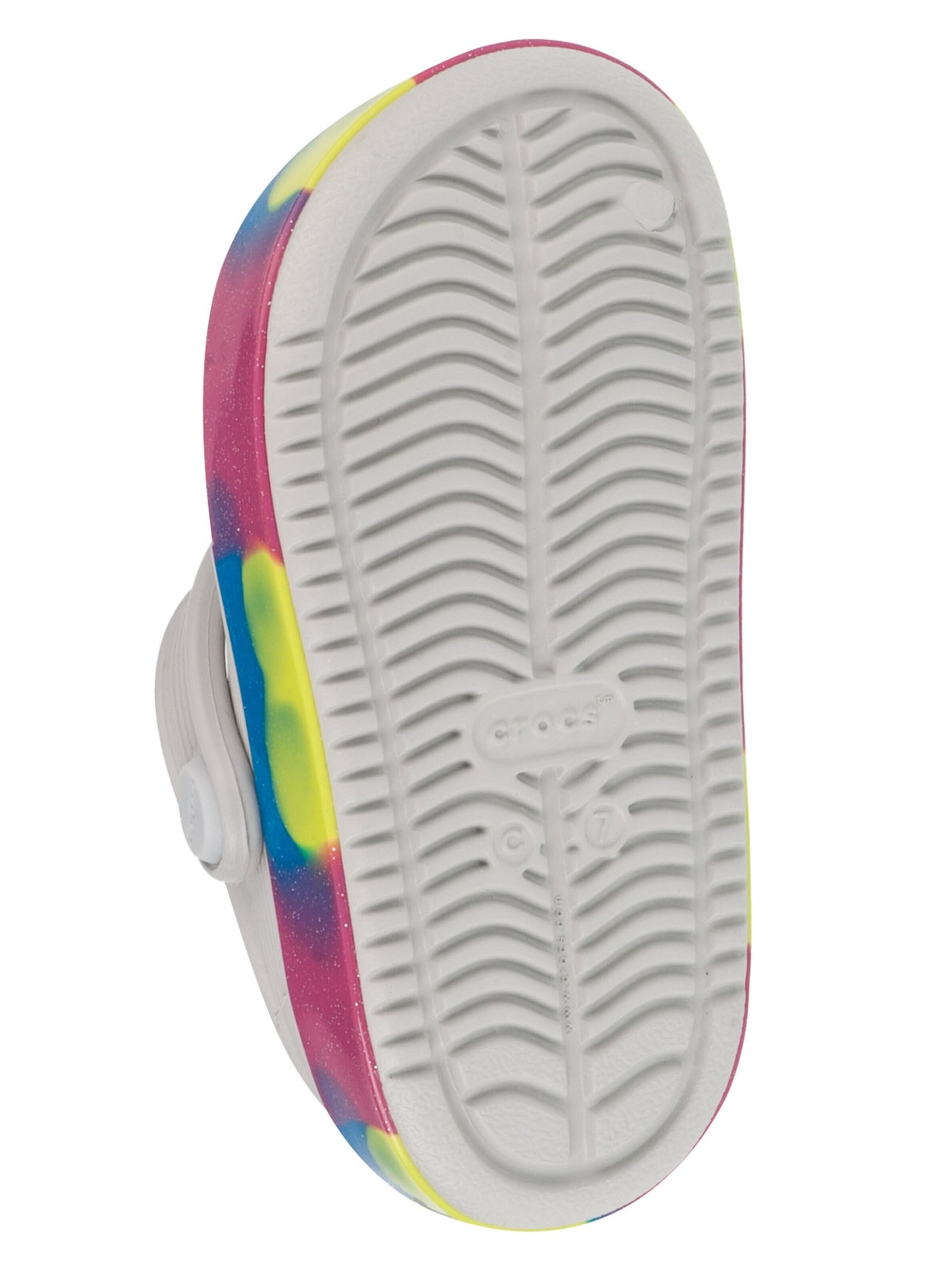 Crocs Sandalen 'Crocs Off Court Glitter Band Clog T' in Grijs