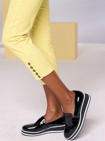 heine - Slimfit Pantalón en amarillo