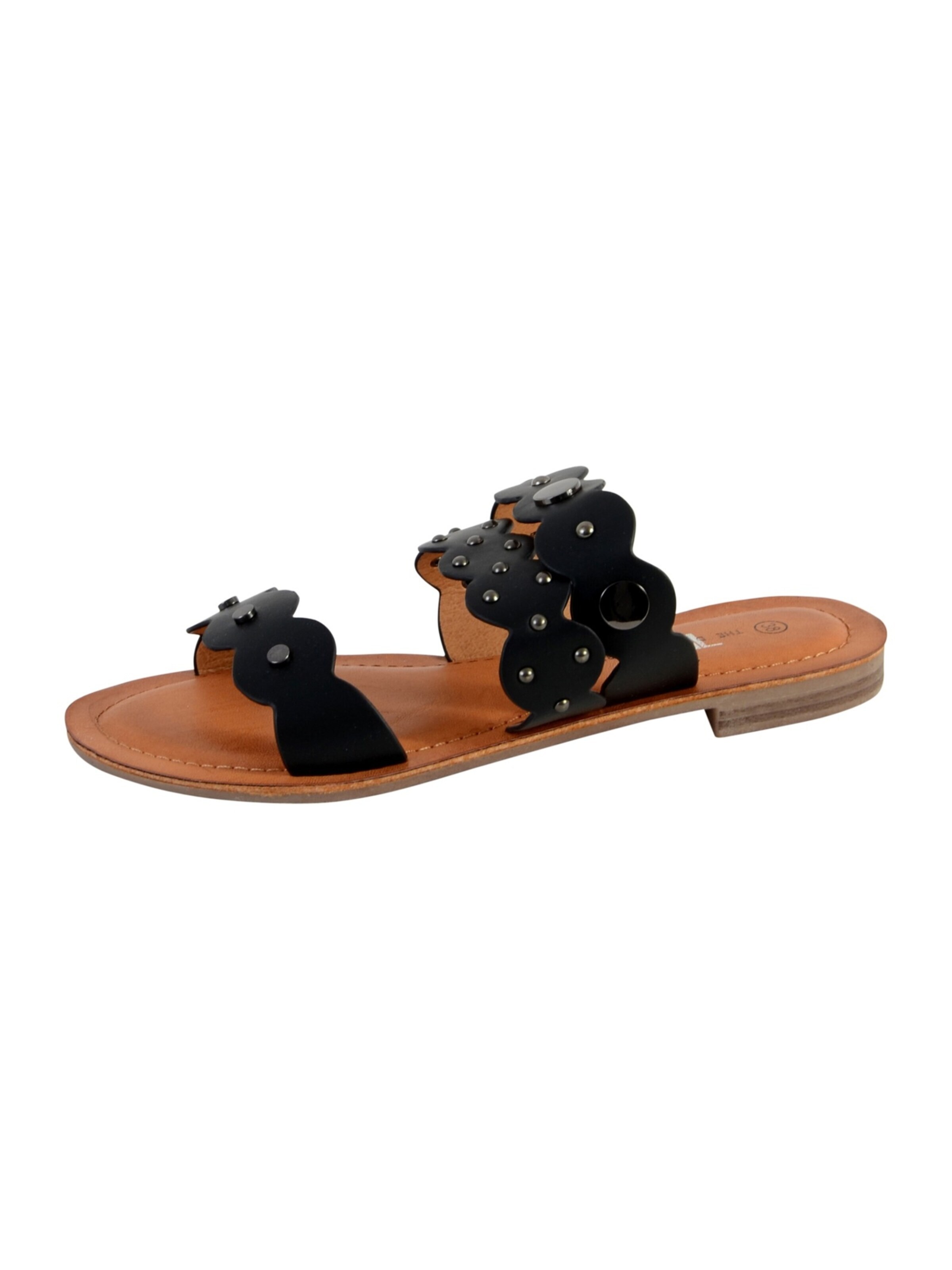 The Divine Factory Mules in Black: front