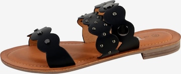The Divine Factory Mules in Black: front