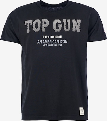 TOP GUN T-Shirt 'TG20213006' in Schwarz: predná strana