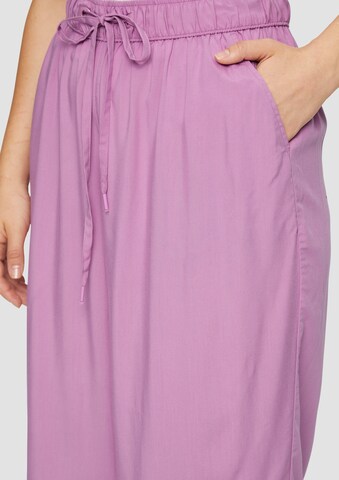 QS Wide leg Trousers in Purple