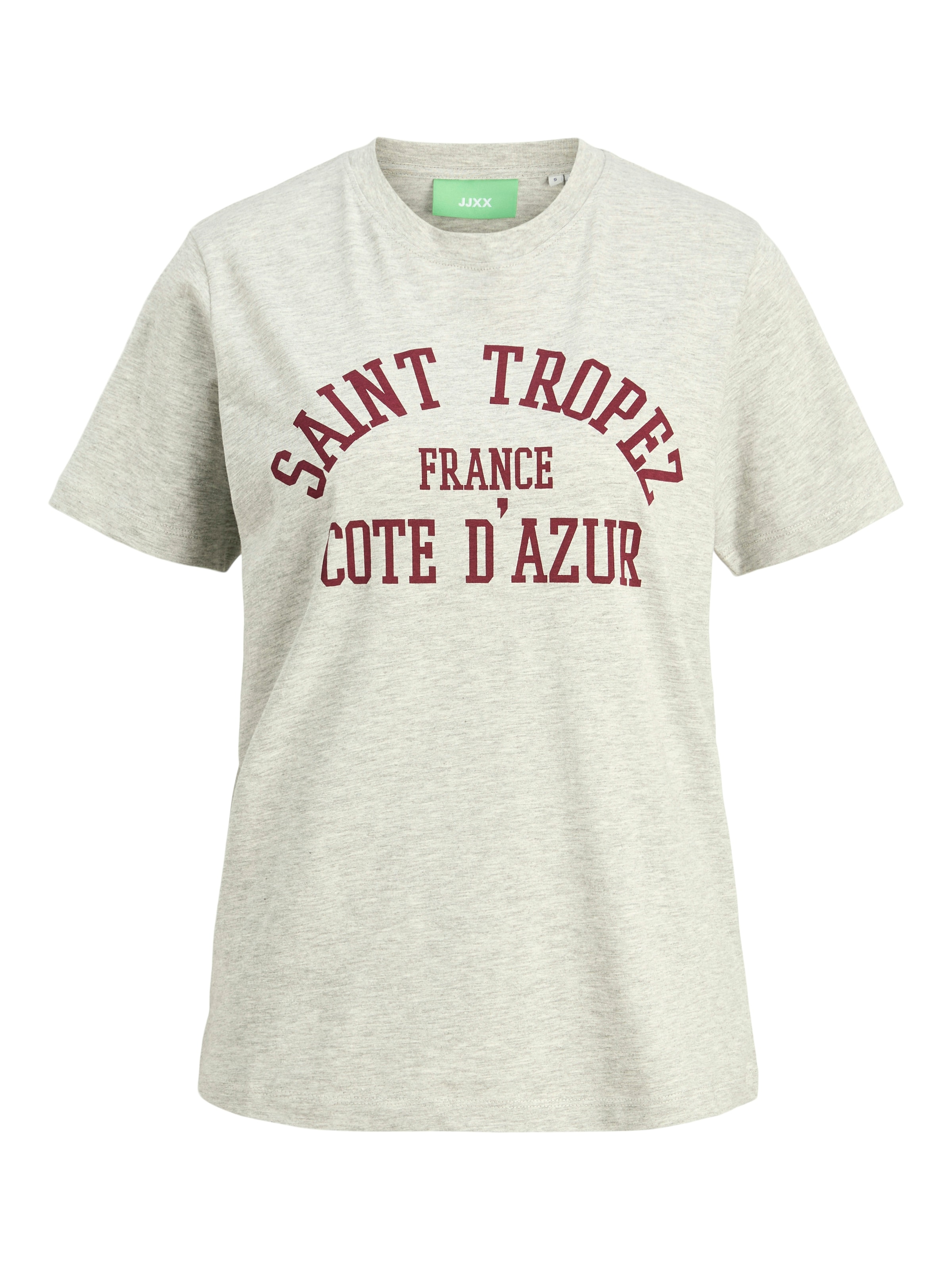 Tricou 'JXMerle' de la JJXX pe gri: față