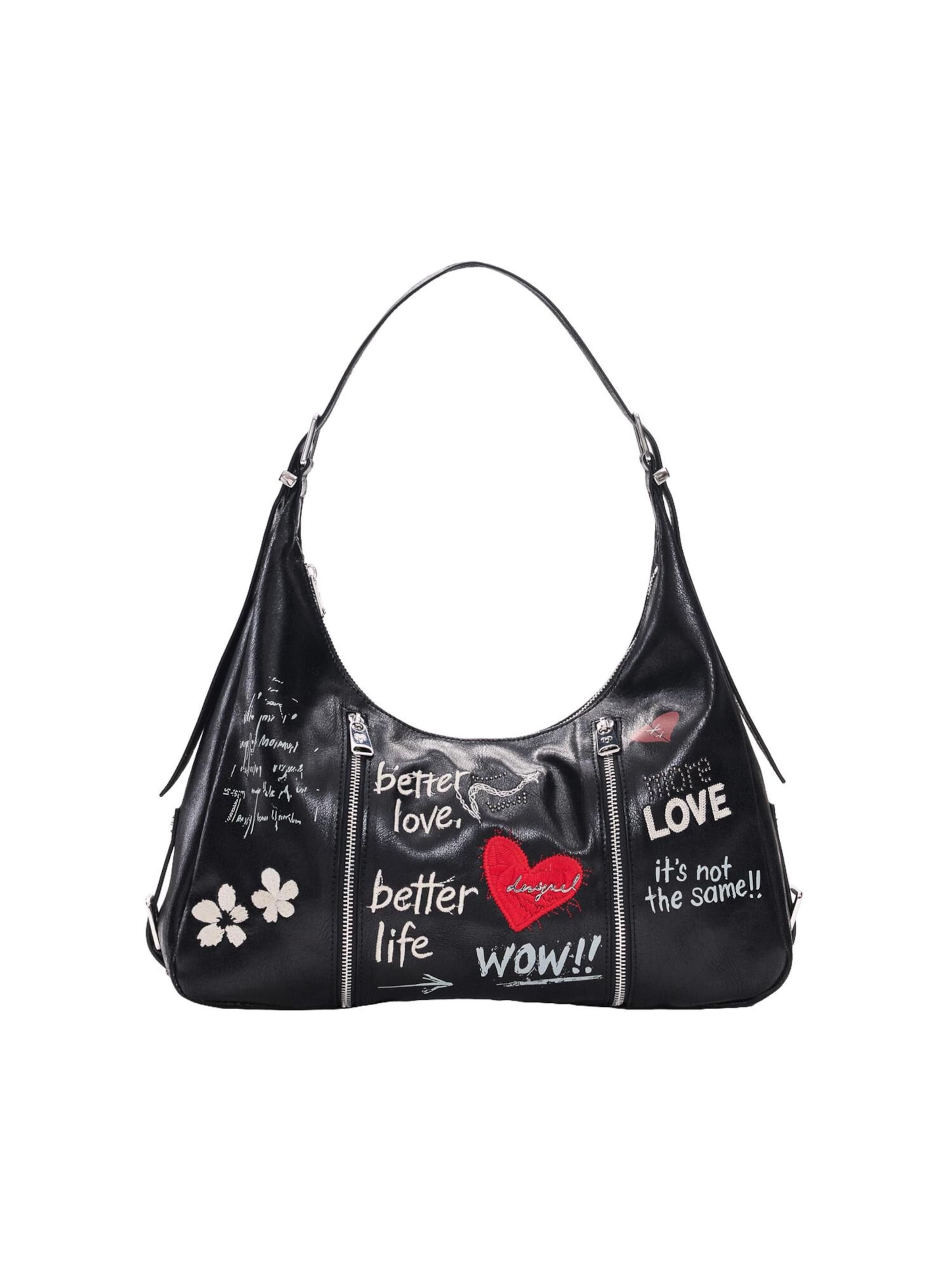 Desigual Sac bandoulière en One Size en rouge / noir / blanc, Vue avec produit
