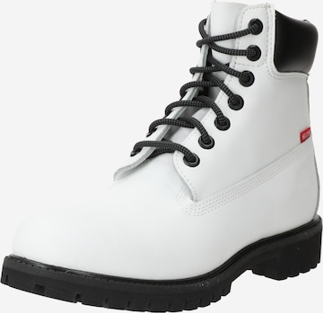 Boots stringati di TIMBERLAND in bianco: frontale