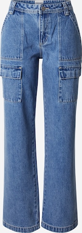 Abrand Wide leg Cargo Jeans 'TIANNA' in Blue: front