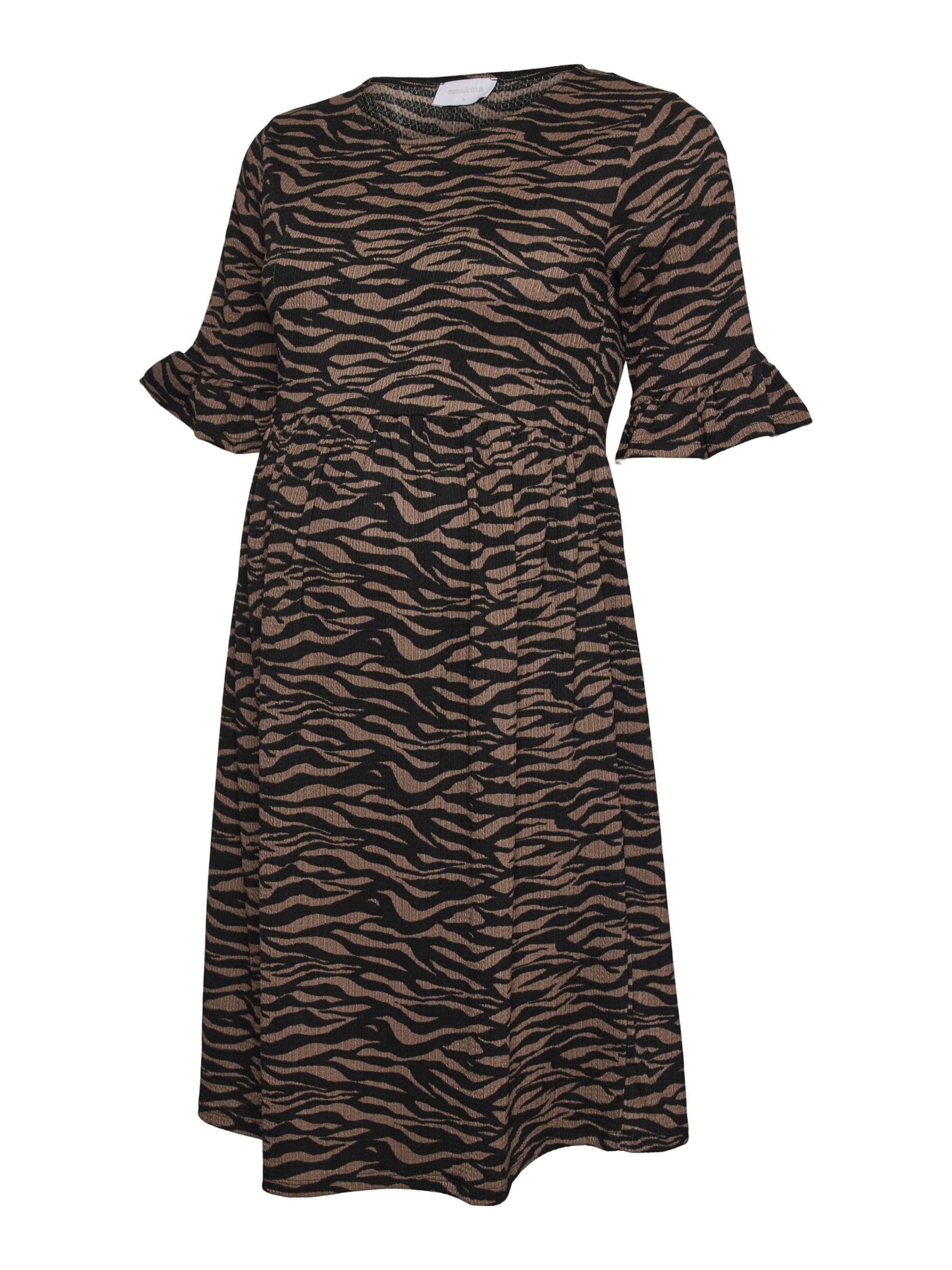 MAMALICIOUS - Vestido 'MLMaria' en marrón: frente