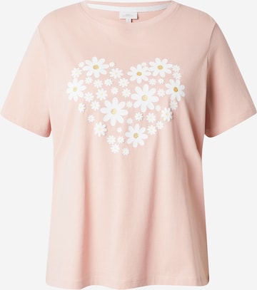 T-shirt 'CARMALLE' ONLY Carmakoma en rose : devant