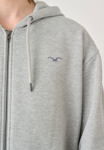 Cleptomanicx Zip-Up Hoodie 'Ligull Boxy' in Grey