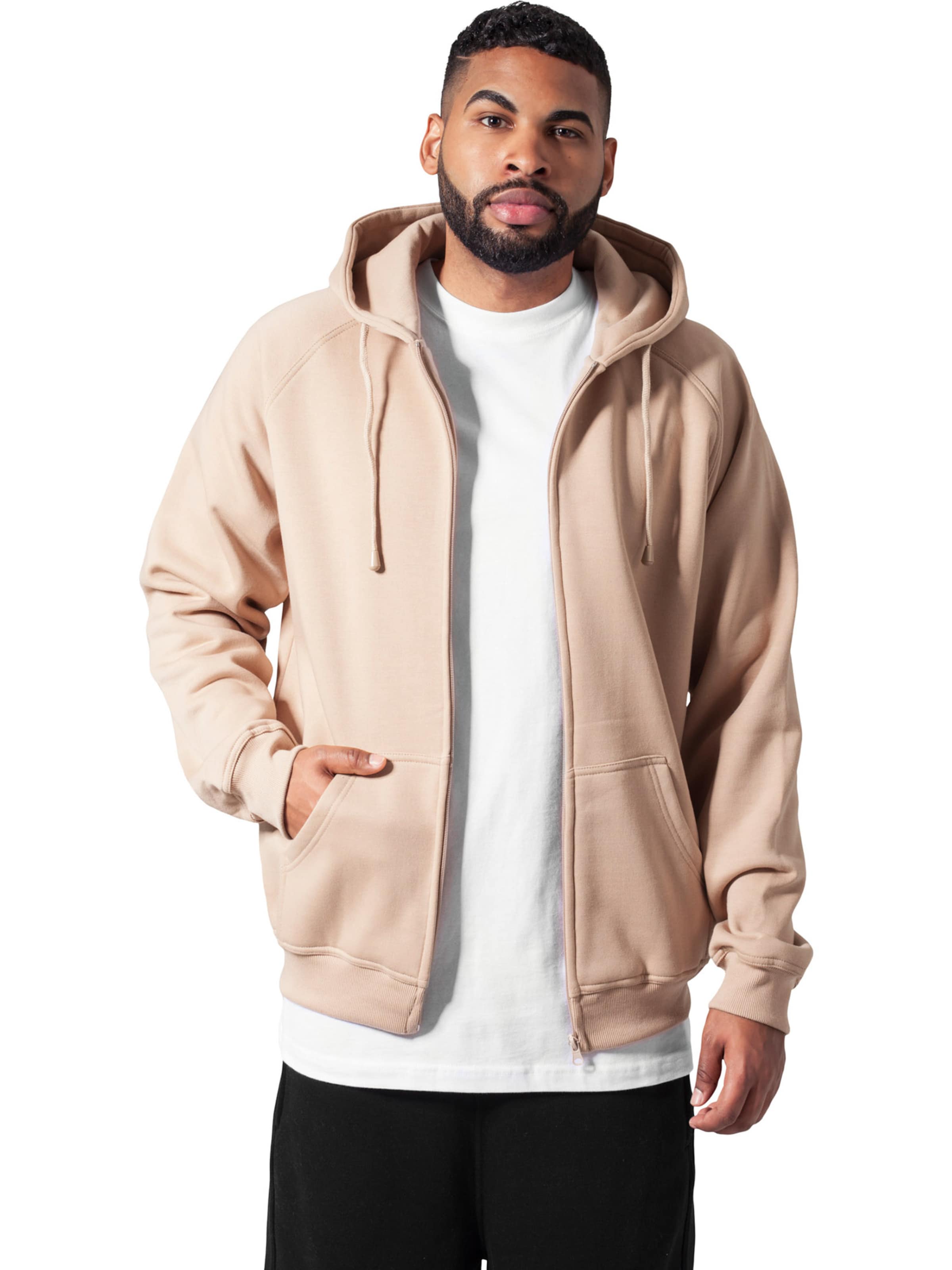 Urban Classics - Casaco em moletão em bege: frente