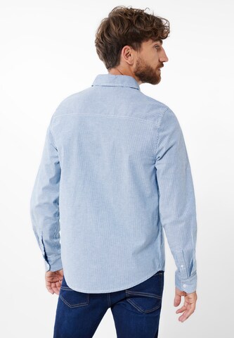 Street One MEN Regular fit Button Up Shirt 'Oxford' in Blue