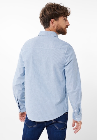 Street One MEN Regular Fit Hemd 'Oxford' in Blau