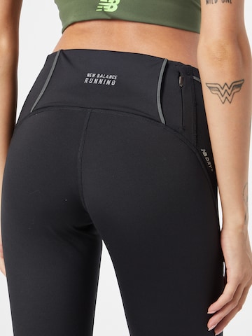 new balance Skinny Sportbroek in Zwart