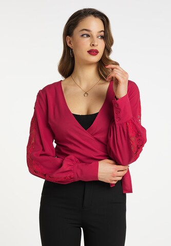 faina Blouse in Rood: voorkant