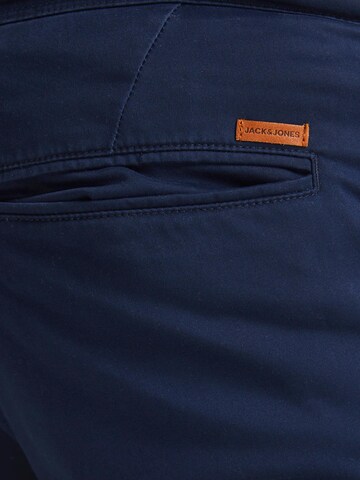 Jack & Jones Plus - Slimfit Calças chino 'Marco' em azul