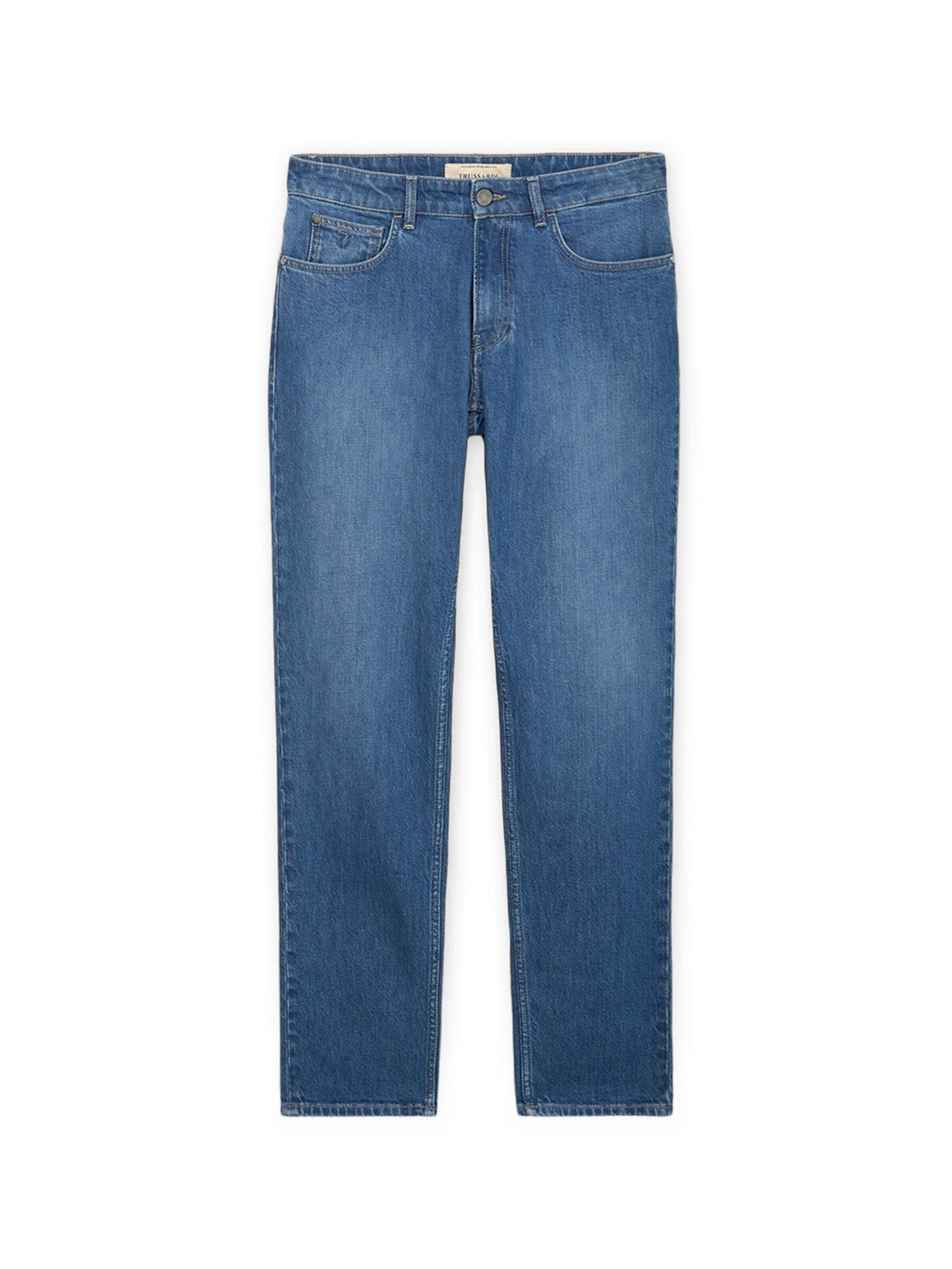 Trussardi - Skinny Vaquero en azul: frente