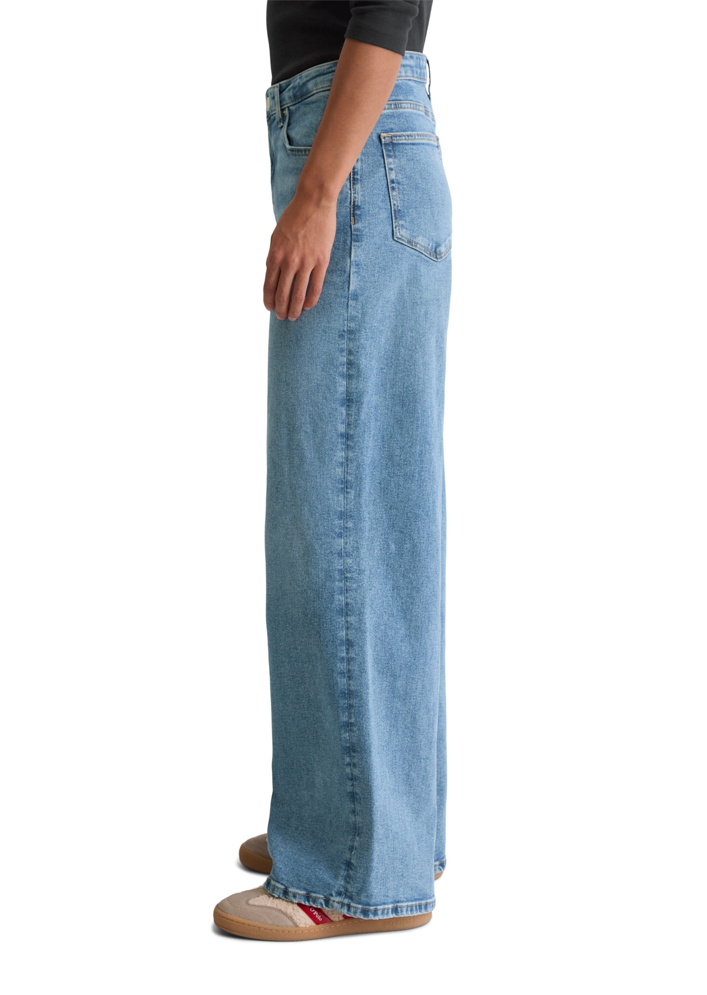 Marc O'Polo Wide leg Jeans 'Lania' in Blauw