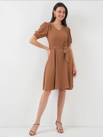 Bigdart - Vestido de malha em castanho