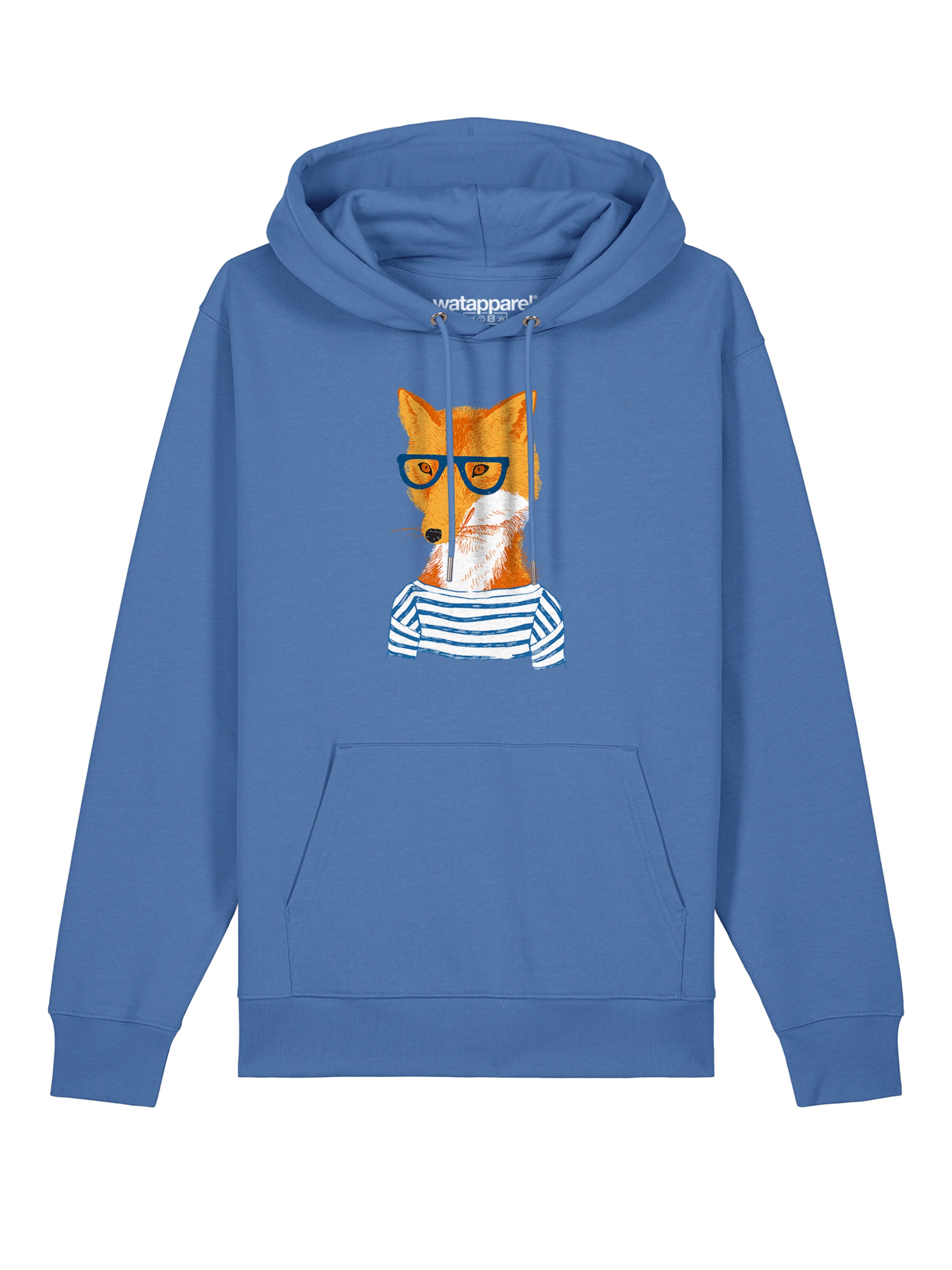 Sweat-shirt ' Fuchs ' Watapparel en bleu : devant