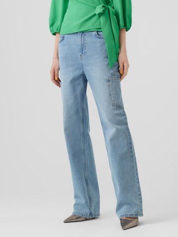 VERO MODA Loosefit Jeans 'Kithy' in Blau: predná strana