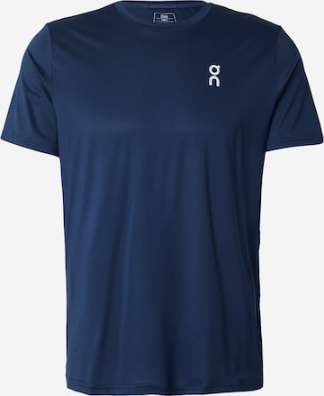 On Performance shirt in Blue: front