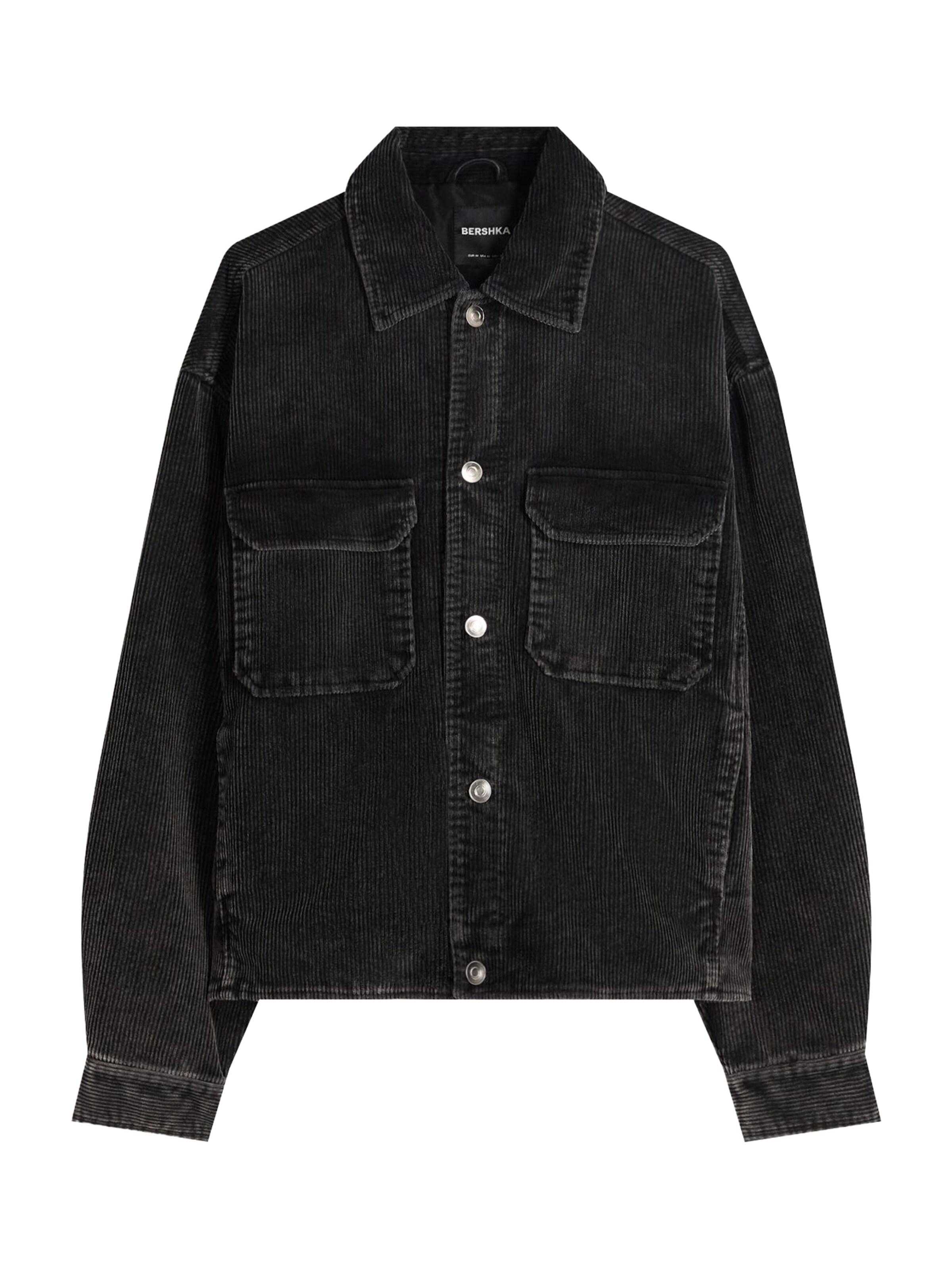 Bershka Välikausitakki värissä musta: etupuoli