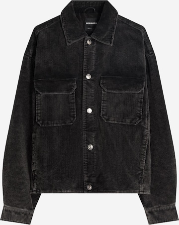 Bershka Between-season jacket in Black: front