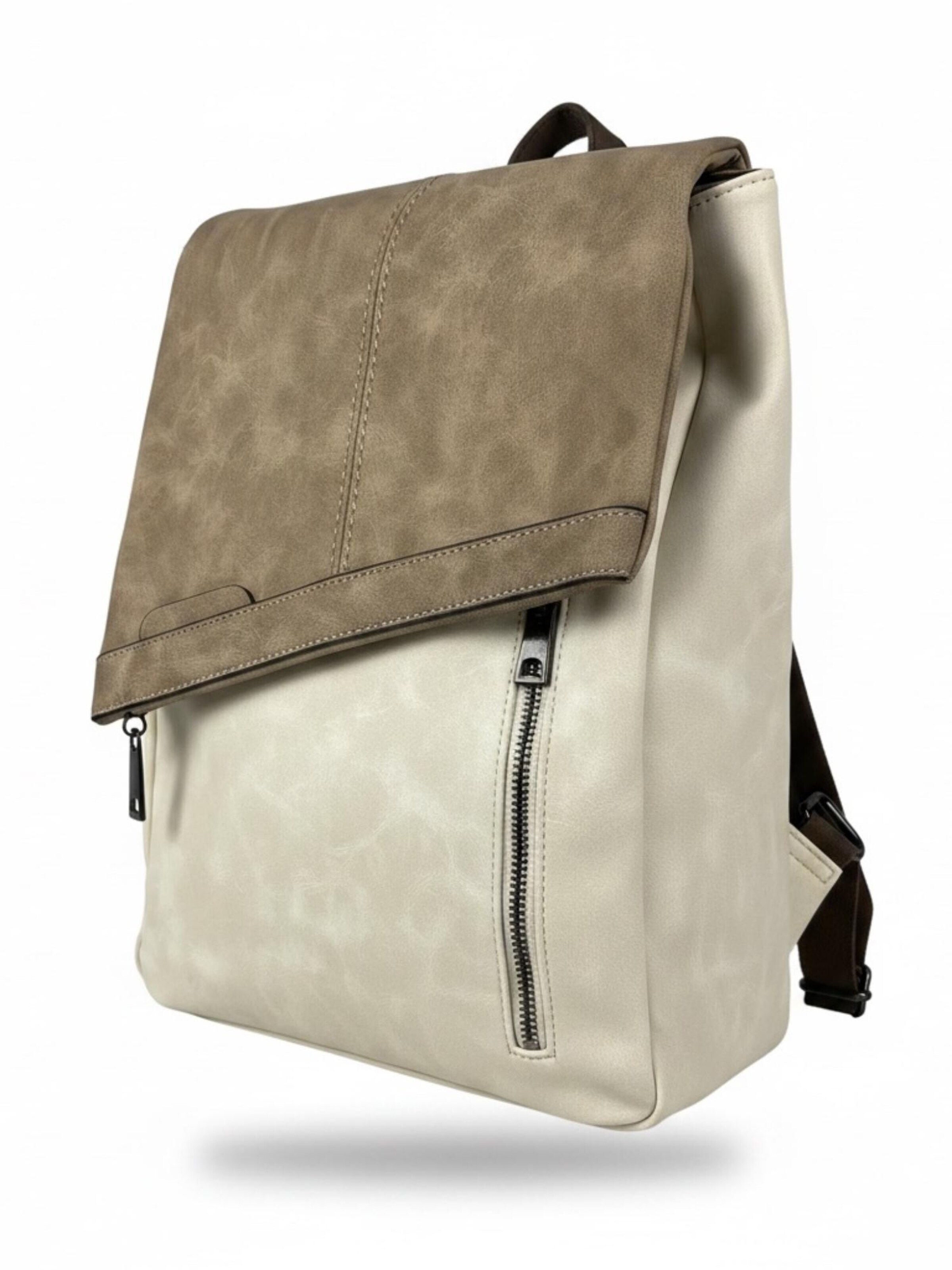Zaino 'Rucksacktasche' di Kumixi in bianco: frontale