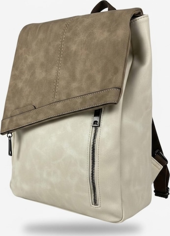 Zaino 'Rucksacktasche' di Kumixi in bianco: frontale