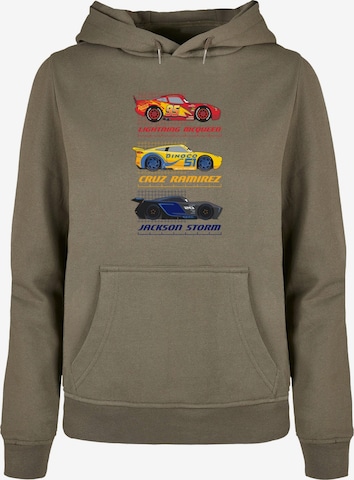 ABSOLUTE CULT Sweatshirt 'Cars -Racer Profile' in Groen: voorkant