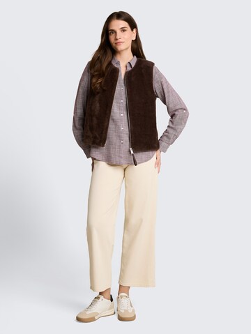 Gilet TOM TAILOR en marron