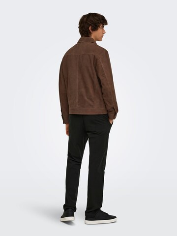 Only & Sons Between-Season Jacket 'ONSElias' in Brown