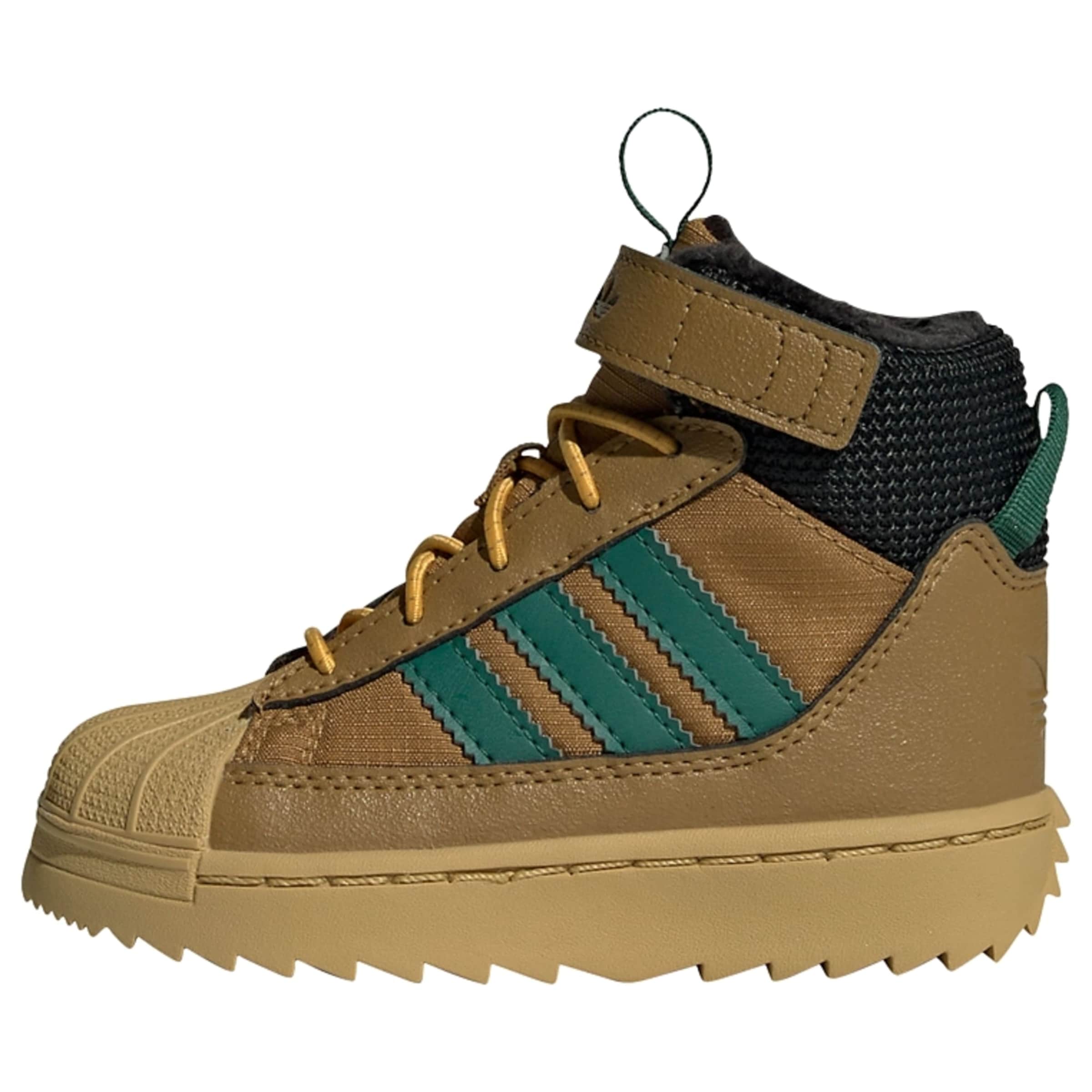 Bottes 'Superstar' ADIDAS ORIGINALS en marron : devant
