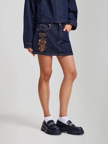Gonna di Ed Hardy in blu: frontale