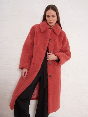 Manteau d’hiver 'Estila' Aligne en rose : devant