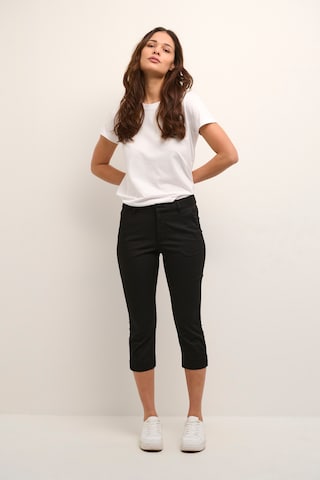 Coupe slim Pantalon 'Lea' Kaffe en noir