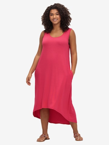 SHEEGO Plážové šaty - ružová: predná strana